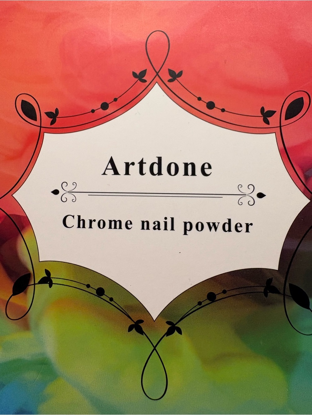 Artdone Chrome Nail Powder - Rainbow Packaging